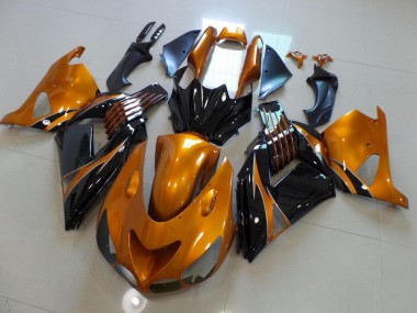 Carenado ZX14R ZZR 1400 2006-2011 - Marrón & Negro No Pegatinas