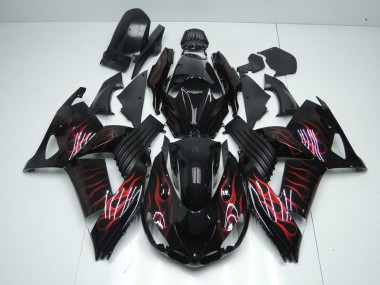 Carenado ZX14R ZZR 1400 2006-2011 - Rojo Llama