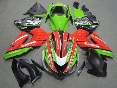 Carenado ZX14R ZZR 1400 2006-2011 - Rojo Verdecard