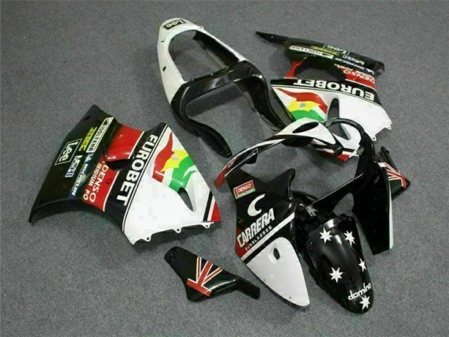 Carenado ZX6R 2000-2002 - Negro Blanco Eurobet Carenado ZX6R 2000-2002 - Negro Blanco Eurobet