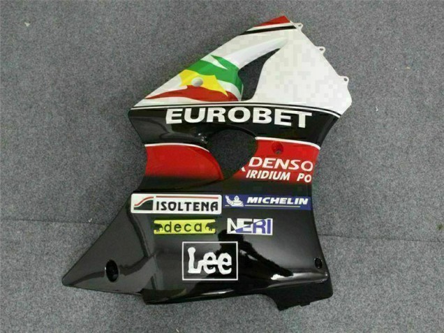 Carenado ZX6R 2000-2002 - Negro Blanco Eurobet Carenado ZX6R 2000-2002 - Negro Blanco Eurobet
