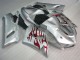 Carenado ZX6R 2005-2006 - Plata Rojo Llamas Carenado ZX6R 2005-2006 - Plata Rojo Llamas