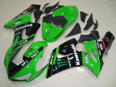 Carenado ZX6R 2005-2006 - Verde Monster
