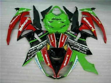 Carenado ZX6R 2009-2012 - Negro Rojo Verdecard