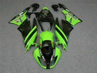 Carenado ZX6R 2009-2012 - Negro Verde 3M Touch4