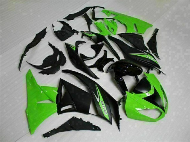 Carenado ZX6R 2009-2012 - Negro Verde 636 Carenado ZX6R 2009-2012 - Negro Verde 636
