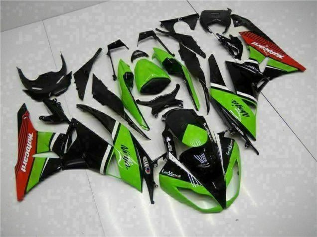 Carenado ZX6R 2009-2012 - Verde Negro Rojo