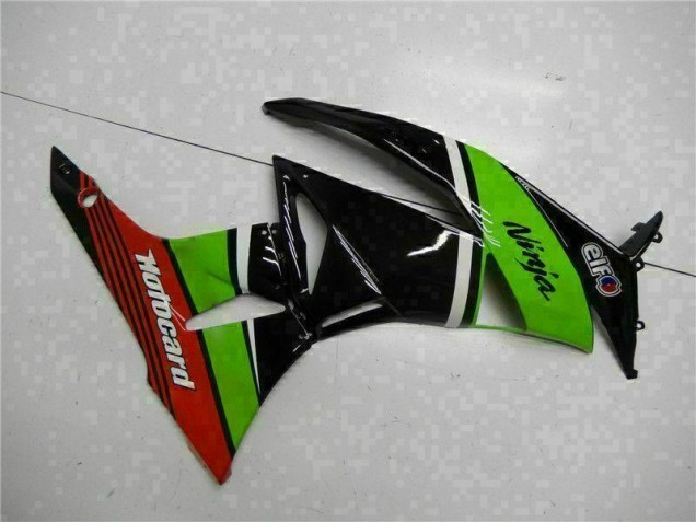 Carenado ZX6R 2009-2012 - Verde Negro Rojo