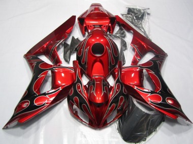 Carrocería CBR 1000 RR 2006-2007 - Rojo Negro Llama