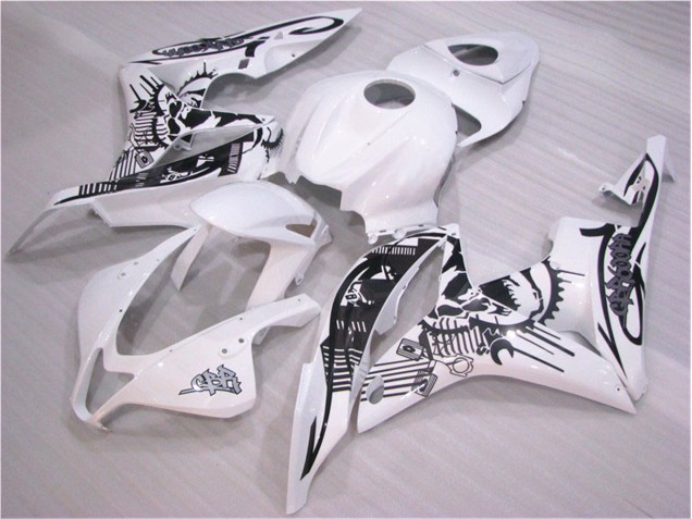 Carrocería CBR 600 RR 2007-2008 - Negro Blanco Carrocería CBR 600 RR 2007-2008 - Negro Blanco