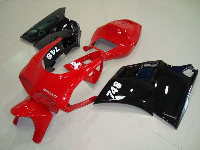 Carrocería Ducati 748 916 996 996S 1993-2005 - Rojo Negro Carrocería Ducati 748 916 996 996S 1993-2005 - Rojo Negro
