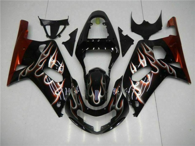 Carrocería GSXR 600 / 750 K1 K2 K3 2001-2003 - Negro Carrocería GSXR 600 / 750 K1 K2 K3 2001-2003 - Negro