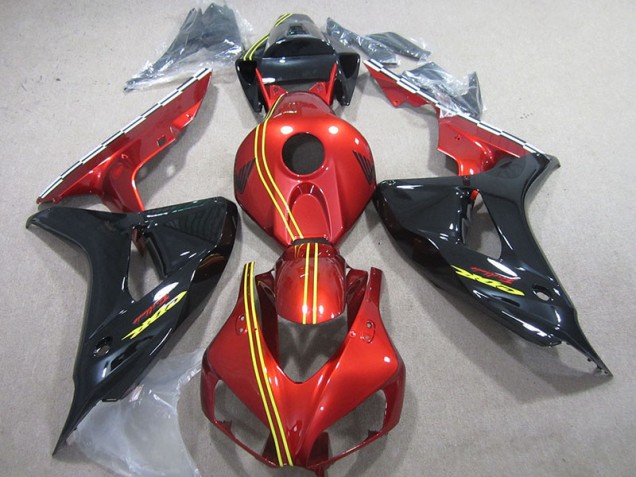 Inyección Kit Carenado CBR 1000 RR 2006-2007 - Negro Rojo Amarillo