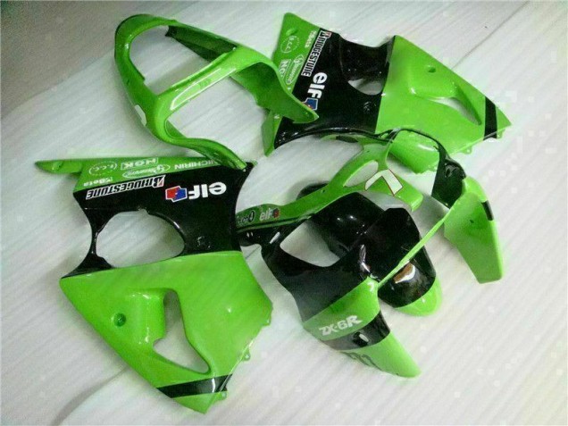 Inyección Kit Carenado ZX6R 2000-2002 - Verde Negro