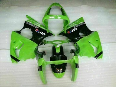 Inyección Kit Carenado ZX6R 2000-2002 - Verde Negro