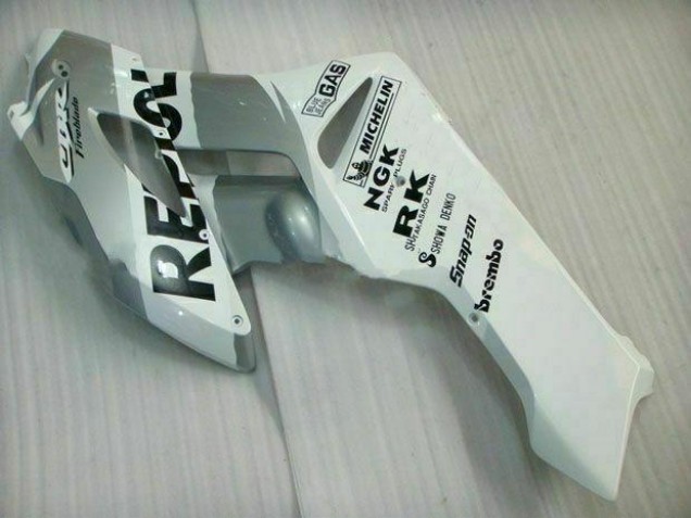 Kit Carenado ABS Completo CBR 1000 RR 2004-2005 - Plata Blanco Repsol