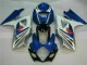 Kit Carenado ABS Completo GSXR 1000 K7 2007-2008 - Azul Blanco
