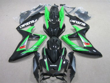 Kit Carenado ABS Completo GSXR 600 K6 2006-2007 - Negro Verde