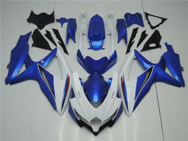 Kit Carenado GSXR 600 / 750 K8 2008-2010 - Blanco Azul