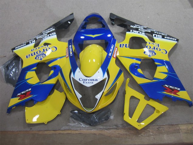 Kit Carenado GSXR 600 K4 2004-2005 - Amarillo Azul Corona Extra Kit Carenado GSXR 600 K4 2004-2005 - Amarillo Azul Corona Extra