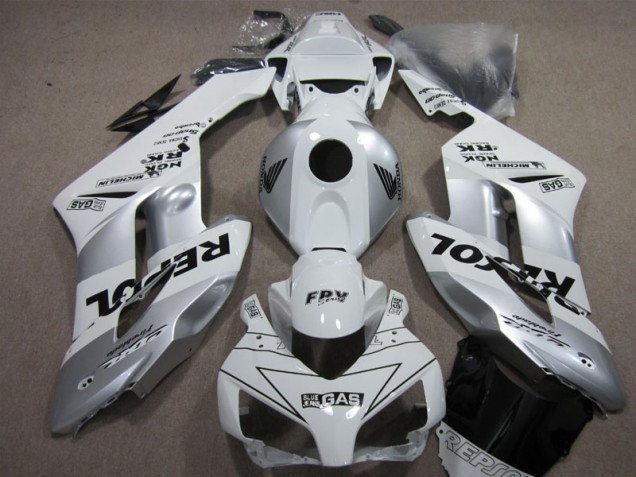 Kit Completo Carenado CBR 1000 RR 2004-2005 - Plata Repsol Kit Completo Carenado CBR 1000 RR 2004-2005 - Plata Repsol