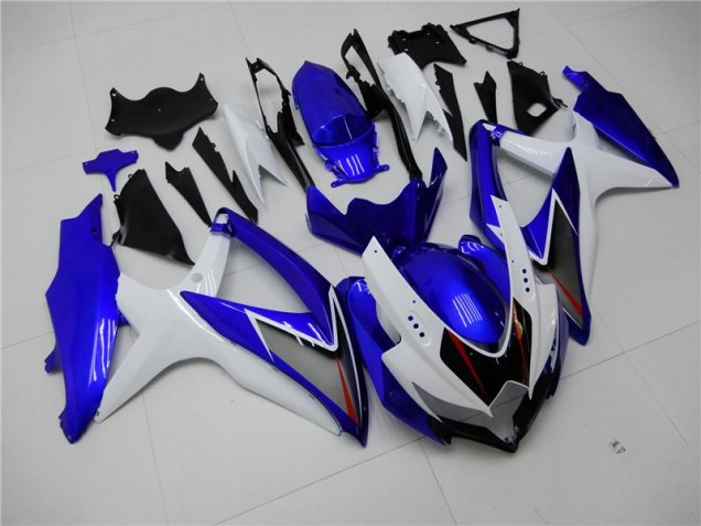 Kit Completo Carenado GSXR 600 / 750 K8 2008-2010 - Blanco Azul