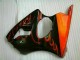 Kit Completo Carenado ZX6R 2000-2002 - Negro Rojo Llama