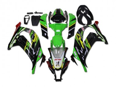 Kits ABS Carenado ZX10R 2011-2015 - Verde Negro