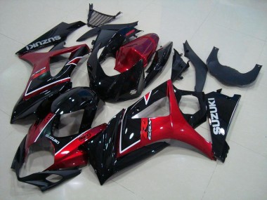 Kits Carenado GSXR 1000 K7 2007-2008 - Rojo Negro