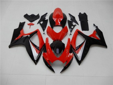 Kits Carenado GSXR 600 / 750 K6 2006-2007 - Rojo Negro