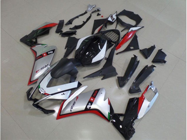 Kits Carenado RS4 50 125 2011-2018 - Negro Plata Rojo Kits Carenado RS4 50 125 2011-2018 - Negro Plata Rojo