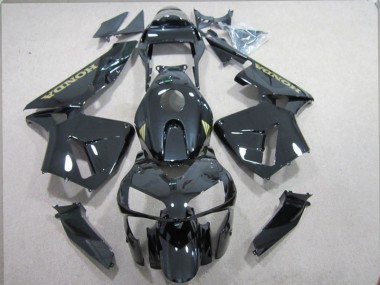 Kits Completo Carenado ABS CBR 600 RR 2003-2004 - Negro Oro Calcomanías