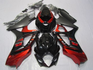 Kits Completo Carenado ABS GSXR 1000 K7 2007-2008 - Negro Rojo