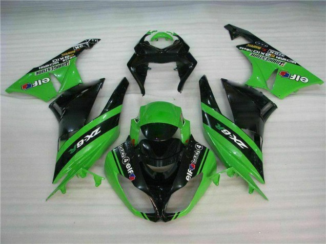 Kits Completo Carenado ZX6R 2009-2012 - Negro Verde