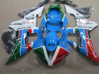 Plástica CBR 1000 RR 2004-2005 - Azul Rojo Verde Motul