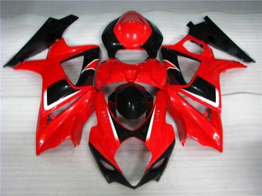 Plástica GSXR 1000 K7 2007-2008 - Rojo Negro