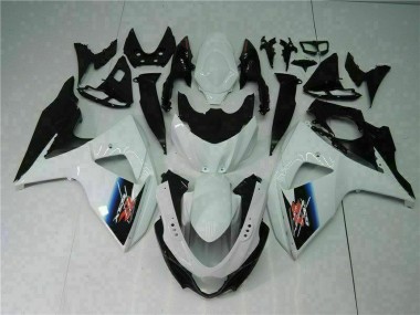 Plástica GSXR 1000 K9 2009-2016 - Blanco Negro