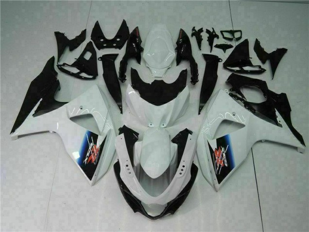 Plástica GSXR 1000 K9 2009-2016 - Blanco Negro Plástica GSXR 1000 K9 2009-2016 - Blanco Negro