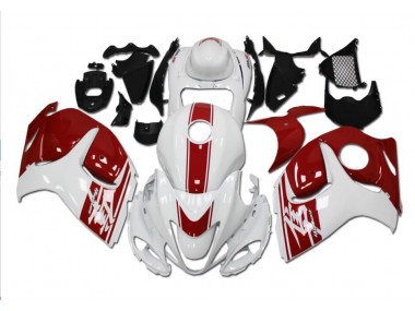 Plástica GSXR 1300 Hayabusa 2008-2019 - Blanco Rojo