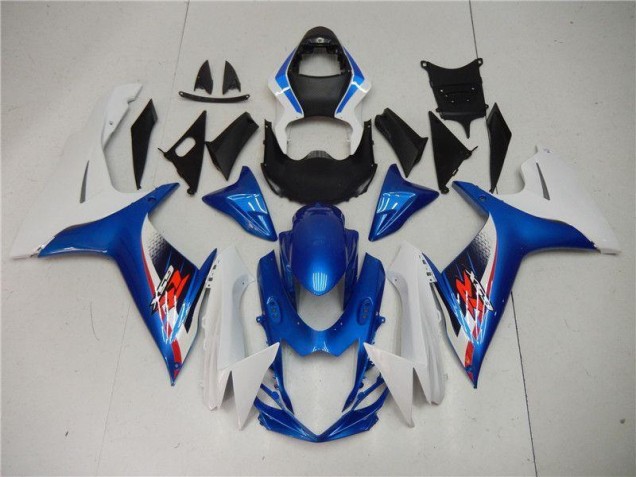 Plástica GSXR 600 / 750 K11 2011-2021 - Azul Blanco