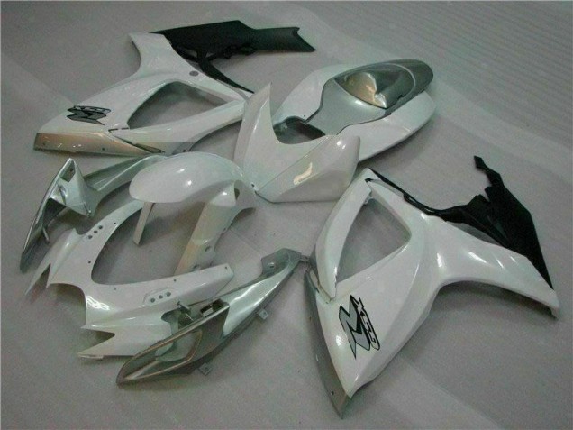 Plástica GSXR 600 / 750 K6 2006-2007 - Blanco Plata