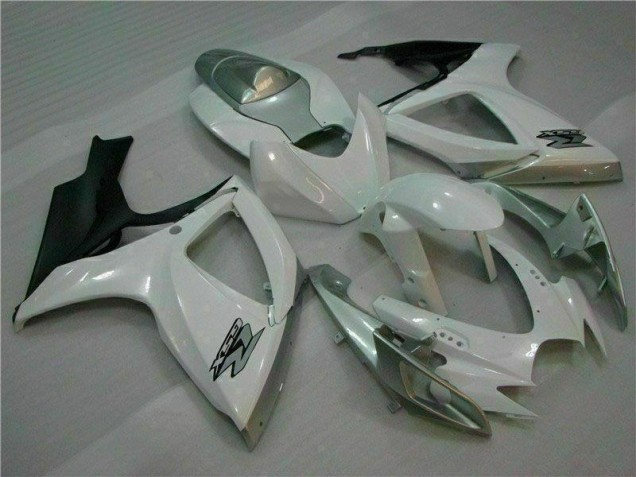 Plástica GSXR 600 / 750 K6 2006-2007 - Blanco Plata