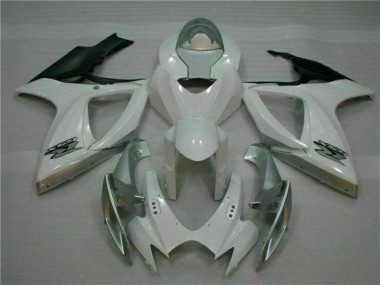 Plástica GSXR 600 / 750 K6 2006-2007 - Blanco Plata