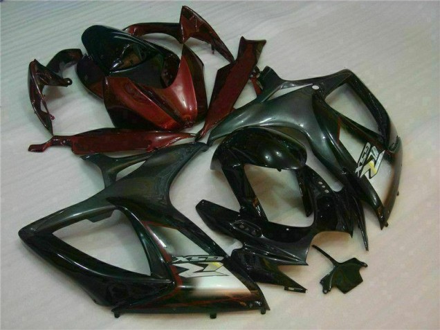 Plástica GSXR 600 / 750 K6 2006-2007 - Negro Rojo