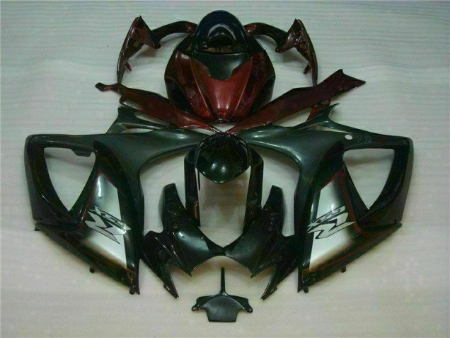 Plástica GSXR 600 / 750 K6 2006-2007 - Negro Rojo