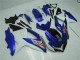 Plástica GSXR 600 / 750 K8 2008-2010 - Azul Blanco