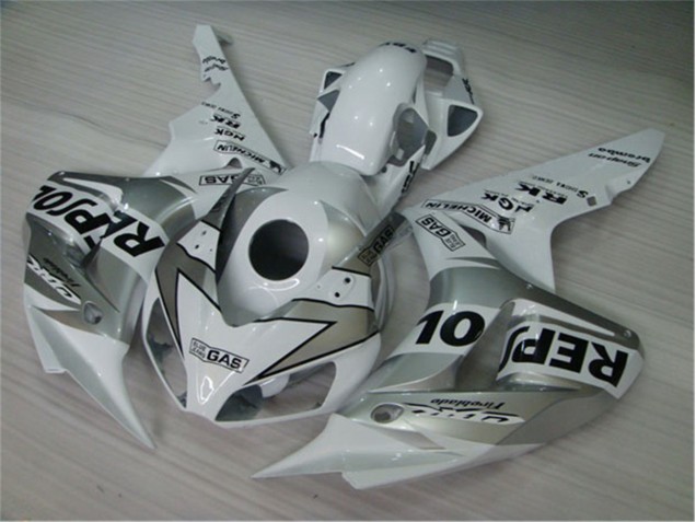 Plástico CBR 1000 RR 2004-2005 - Blanco Plata Negro Repsol Plástico CBR 1000 RR 2004-2005 - Blanco Plata Negro Repsol