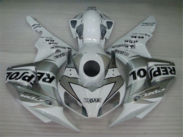 Plástico CBR 1000 RR 2004-2005 - Blanco Plata Negro Repsol Plástico CBR 1000 RR 2004-2005 - Blanco Plata Negro Repsol
