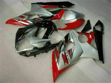 Plástico GSXR 1000 K5 2005-2006 - Rojo Blanco