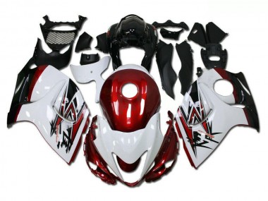 Plástico GSXR 1300 Hayabusa 2008-2019 - Blanco Rojo